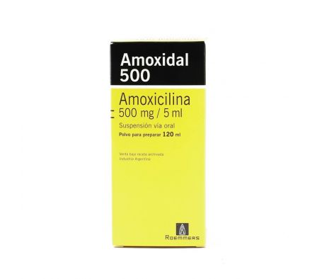 AMOXIDAL 500 SUSP. PED. FRASCO X 120 ML.