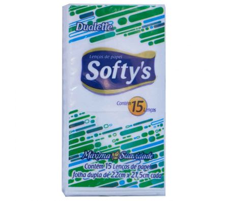 Softys pañuelos regular paq.15 unid.