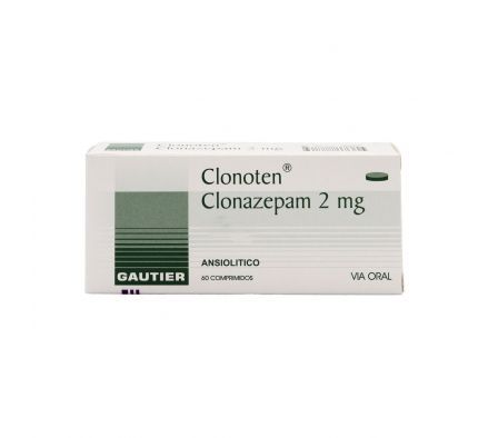CLONOTEN 2 MG. CJ X 60 COMPRIMIDOS