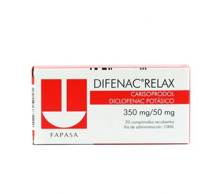 DIFENAC RELAX CJ X 20 COMPRIMIDOS