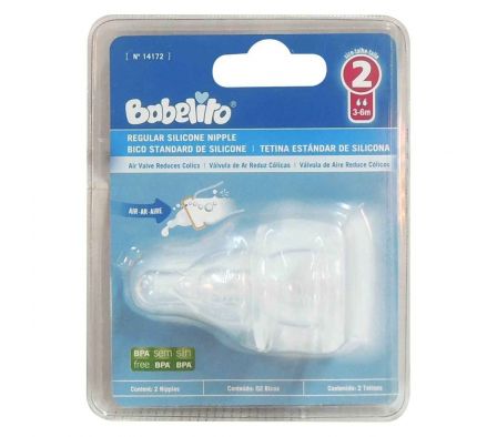 Babelito tetina redonda de silicona blister2 unid.