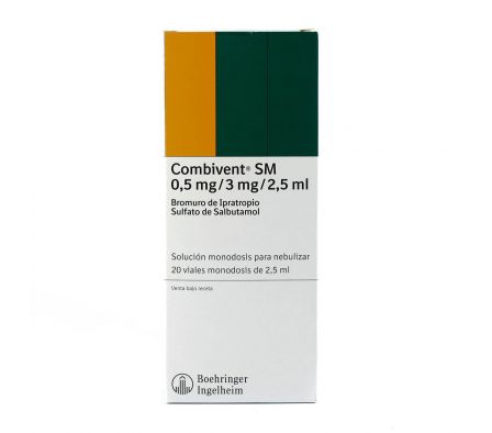 COMBIVENT SM VIALES DE 2,5 ML. CJ X 20 AMPOLLAS