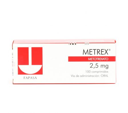 METREX 2,5 MG. CJ X 100 COMP.