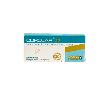 COROLAR 10 MG. CJ X 30 COMPRIMIDOS