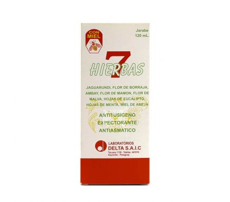 7 HIERBAS JARABE FRASCO X 120 ML.