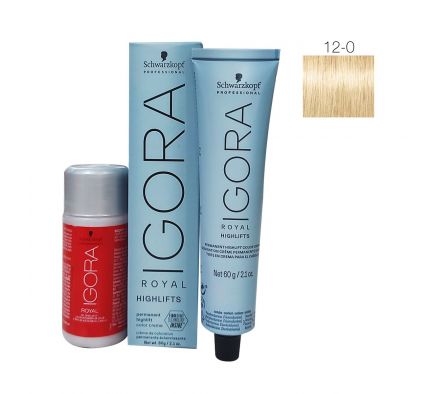 Igora royal tinte 12-0 sup.aclar.nat. 60ml + agua oxi./.