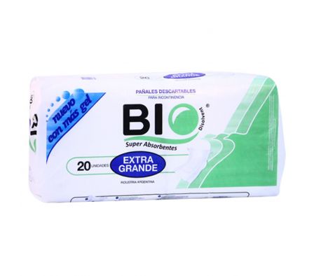 Bio Disolvent pañal adulto extra grande paq.20 unid.