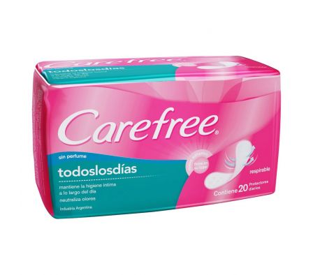 Care Free protector diario todoslosdias sin perf paq.20unid.