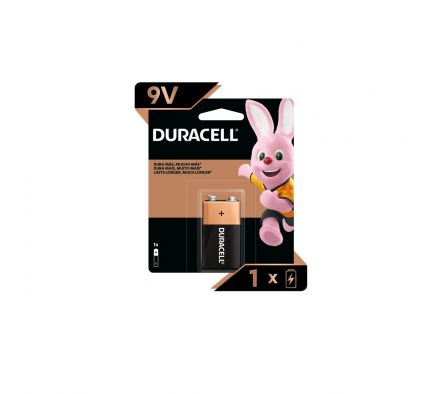 DURACELL PILA CUADRADA PARA BATERIA 9V 12PQ/ X 1 UNID../.