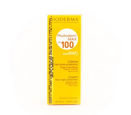 BIODERMA PHOTODERM MAX SPF 100 CR. SOL. INVIS. POMO X 40 ML.