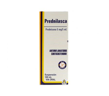 Prednilasca Prednisona 5 mg / 5 ml - Frasco de 100 ml