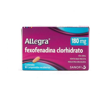 ALLEGRA 180 MG. CJ X 10 COMPRIMIDOS