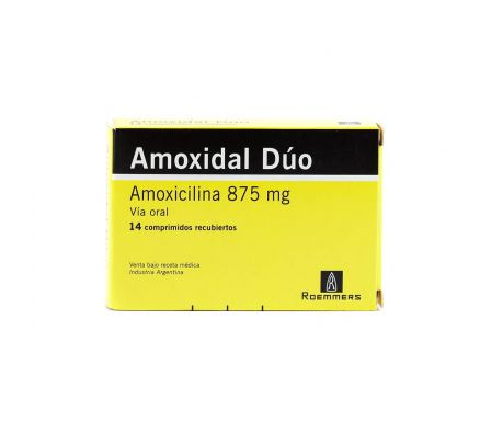 AMOXIDAL DUO 875 MG. CJ X 14 COMPRIMIDOS