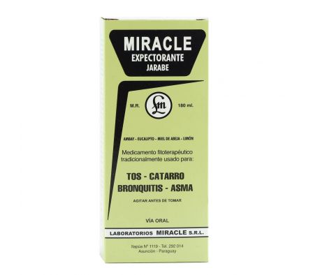 MIRACLE EXPECTORANTE JBE. FRASCO X 180 ML.