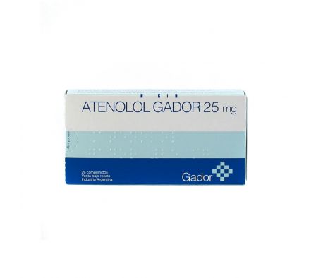 ATENOLOL 25 MG. CJ X 28 COMPRIMIDOS