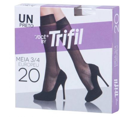 TRIFIL MEDIAS LYCRA NEGRO 3/4 COD.008 CJ./.