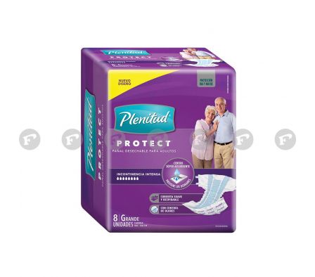 Plenitud pañal adultos protec lila g paq.8 unid.