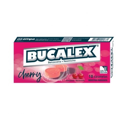 BUCALEX CHERRY CJ X 10 CARAMELOS