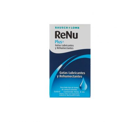 RENU PLUS LUBRIC. GOTAS FRASCO X 8 ML.