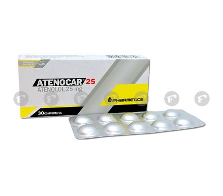 ATENOCAR 25 MG. CJ X 30 COMPRIMIDOS