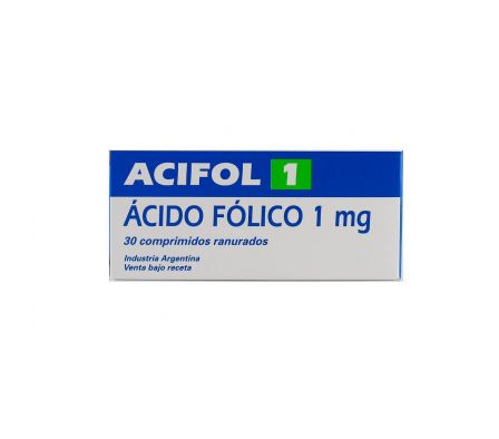 ACIFOL 1 MG. CJ X 30 COMPRIMIDOS