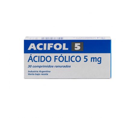 ACIFOL 5 MG. CJ X 30 COMPRIMIDOS