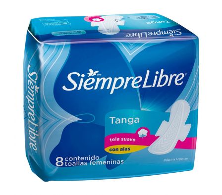Siempre Libre toalla fem tanga paq.8 unid.