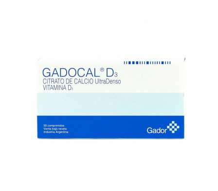 GADOCAL D3 200 MG. CJ X 30 COMP.