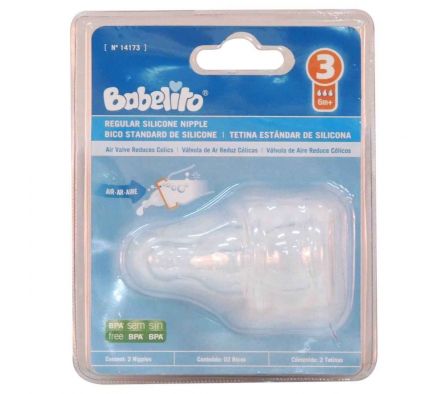 Babelito tetina silicona n°3 blister2 unid.