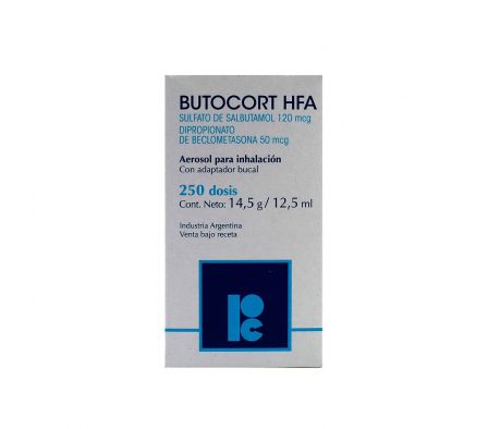 BUTOCORT HFA AEROSOL FR. X 250 DOSIS