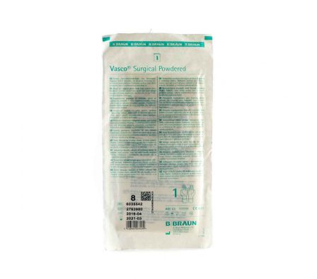 GUANTE ESTERIL Nº 8    BRAUN SOBRE X 1 PAR