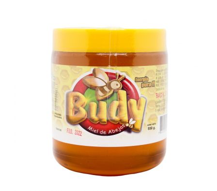 BUDY MIEL DE ABEJA FRASCO X 550 GRAMOS