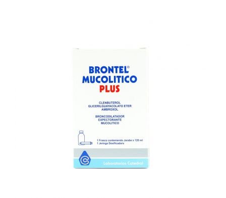BRONTEL MUCOLITICO PLUS JARABE FRASCO X 120 ML.