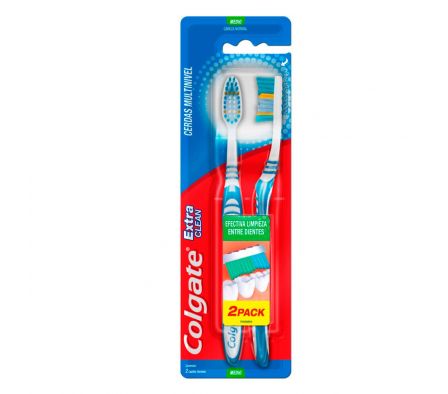Colgate extra clean cepillo dental 2x1*|