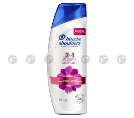 Head & Shoulders suave 2en1 shampoo/acondicionad fr.180 ml.