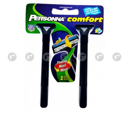 Personna comfort touch maquina piel sensible blister2 unid.