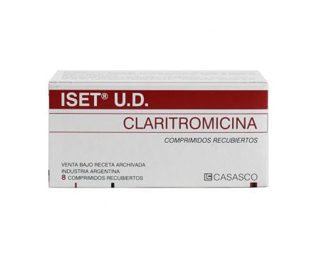 ISET UD 500 MG. CJ X 8 COMPRIMIDOS