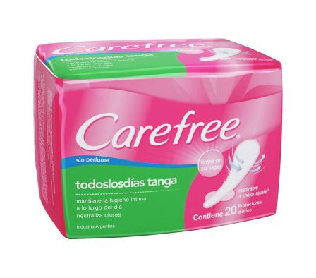Care Free protector diario brisa tanga sin perf paq.20 unid.