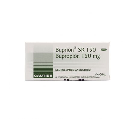 BUPRION SR 150 MG. CJ X 30 COMPRIMIDOS