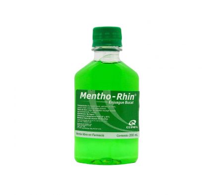 MENTHO-RHIN MENTA ENJ. BUCAL X 200 ML. FRASCO