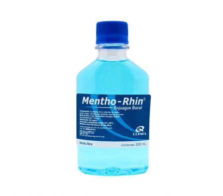 MENTHO-RHIN MENTOL AZUL  ENJ. BUCAL X 200 ML. FRASCO