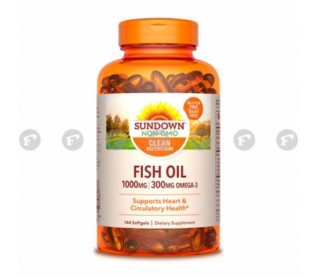FISH OIL 1000 MG. SUNDOWN FR. X 144 CÁPS. BLANDAS