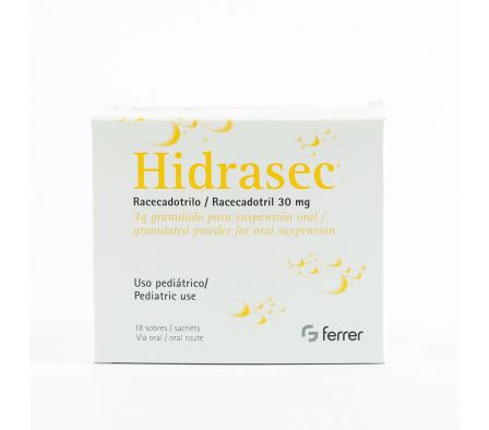 HIDRASEC 30 MG. NIÑOS CJ X 18 SOBRES