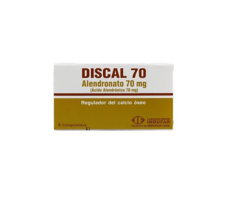 DISCAL 70 MG. CJ X 4 COMPRIMIDOS