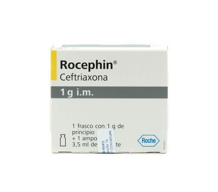 ROCEPHIN 1 GR.I.M. CJ X 1 AMPOLLA