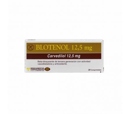 BLOTENOL 12,5 MG. CJ X 30 COMPRIMIDOS
