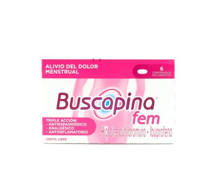 BUSCAPINA FEM CJ X 6 COMPRIMIDOS