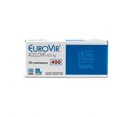 EUROVIR 400 MG. CJ X 15 COMPRIMIDOS