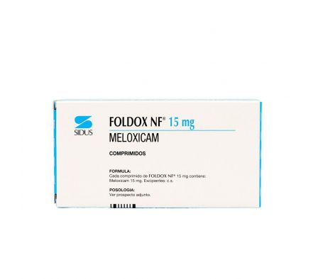 FOLDOX NF 15 MG. CJ X 10 COMPRIMIDOS