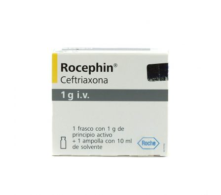 ROCEPHIN 1 GR.I.V. CJ X 1 AMPOLLA